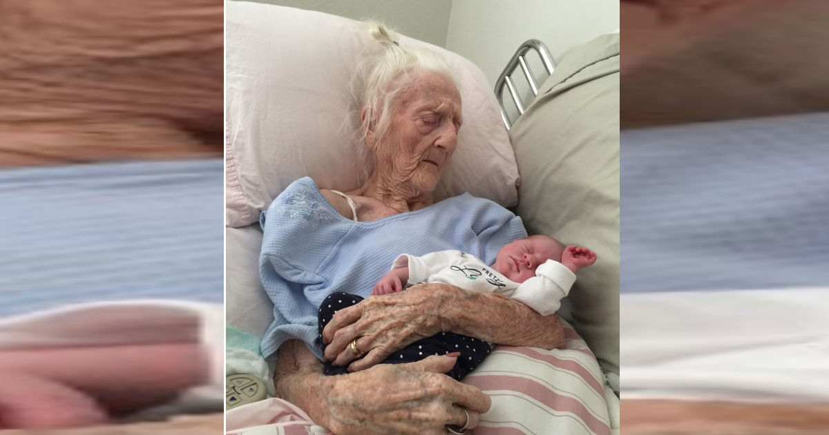 101 Year Old Great Grandmother Held 2 Week Old Baby for the Last Time