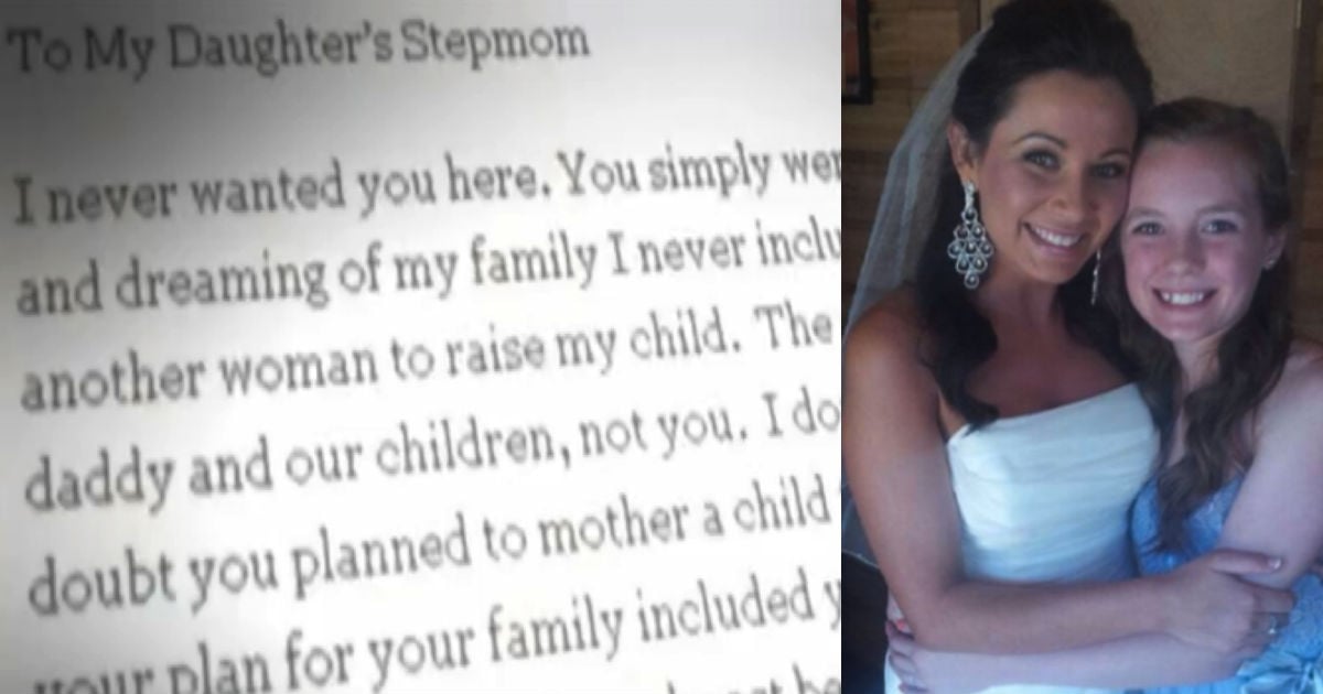 Woman Writes A Letter To Her Daughters Stepmom