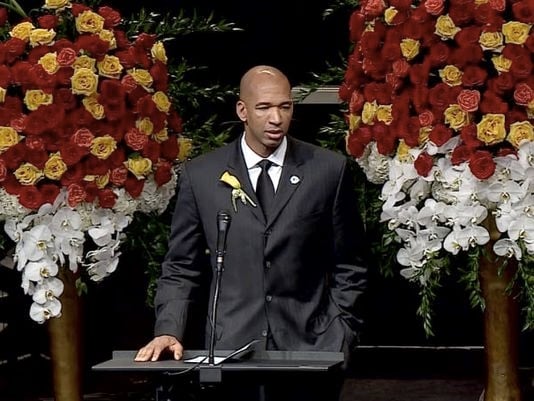 NBA Coach Monty Williams Gives Faith Filled Speech At Wife S Funeral   Godupdates Monty Williams Inspiring Speech At Wifes Funeral 1 