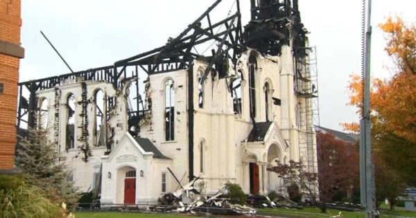 Jesus Painting Survives Fire That Destroyed Historic Church In Boston