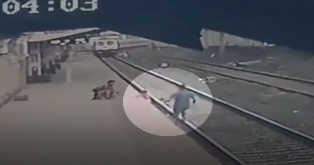 Train Track Rescue Video Shows Hero Saving Boy from Oncoming Train