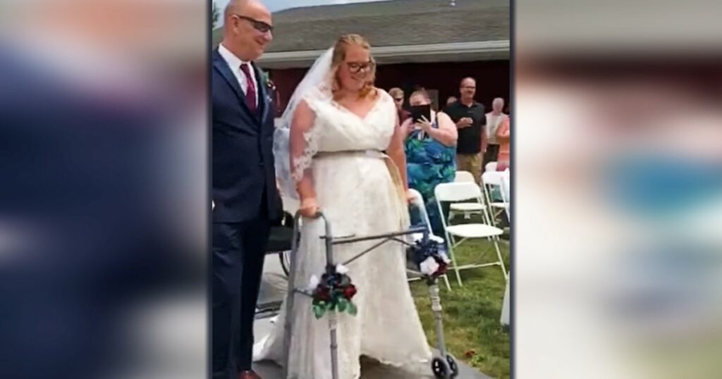 Paralyzed Bride Walks Down The Aisle After Doctors Said She Never Would 8207