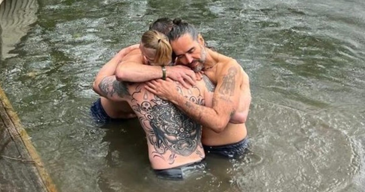 russell brand's baptism