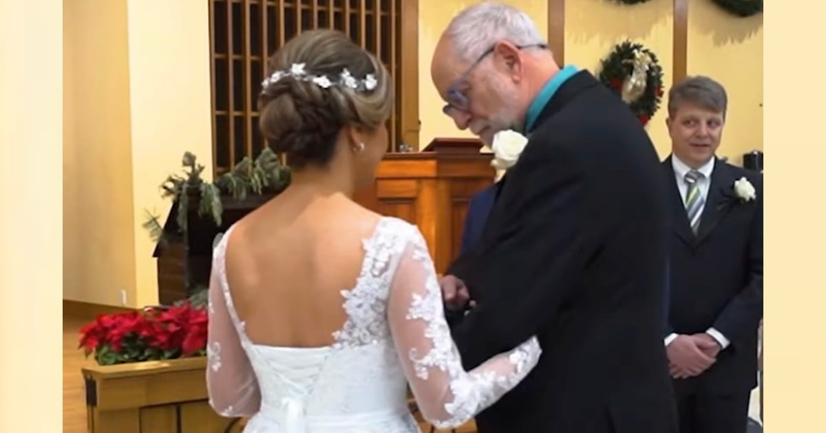 walks daughter down the aisle